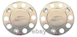For Ford Truck Stainless Steel 22.5 Truck Wheel Trim Covers 4 Pcs