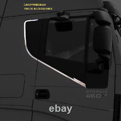 For Iveco Stralis Hi-Way Truck Window Side Frame Edge Chrome Stainless steel