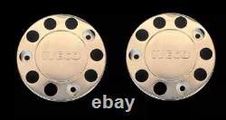For Iveco TRUCK & BUS UNIVERSAL STAINLESS STEEL 22.5 WHEEL COVERS 2 Pcs