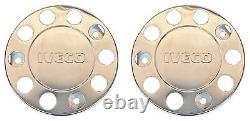 For Iveco Truck Stainless Steel 22.5 Truck Wheel Trim Covers 2 Pcs