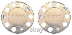 For Iveco Truck Stainless Steel 22.5 Truck Wheel Trim Covers 2 Pcs