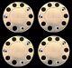 For Iveco Truck Stainless Steel 22.5 Truck Wheel Trim Covers 4 Pcs
