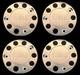 For Iveco Truck Stainless Steel 22.5 Truck Wheel Trim Covers 4 Pcs