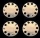 For Iveco Truck Stainless Steel 22.5 Truck Wheel Trim Covers 4 Pcs