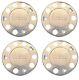For Iveco Truck Stainless Steel 22.5 Truck Wheel Trim Covers 4 Pcs