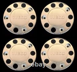 For Iveco Truck Stainless Steel 22.5 Truck Wheel Trim Covers 4 Pcs