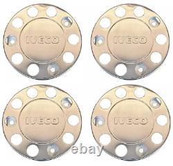 For Iveco Truck Stainless Steel 22.5 Truck Wheel Trim Covers 4 Pcs