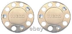 For Iveco Truck Stainless Steel 22.5 Truck Wheel Trim Covers 4 Pcs