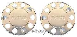 For Iveco Truck Stainless Steel 22.5 Truck Wheel Trim Covers 4 Pcs