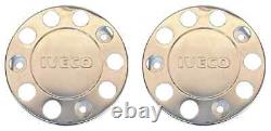 For Iveco Truck Stainless Steel 22.5 Truck Wheel Trim Covers 4 Pcs