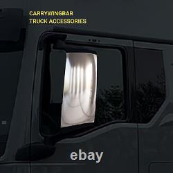 For MAN TGX Euro 6 2021-2024 Truck Side Mirror Guards Chrome Stainless steel