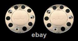 For MAN TRUCK & BUS UNIVERSAL STAINLESS STEEL 22.5 WHEEL COVERS 2 Pcs