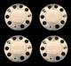 For Man Truck Stainless Steel 22.5 Truck Wheel Trim Covers 4 Pcs