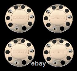 For MAN Truck Stainless Steel 22.5 truck Wheel Trim Covers 4 Pcs