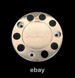 For MAN Truck Stainless Steel 22.5 truck Wheel Trim Covers 4 Pcs