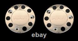 For MAN Truck Stainless Steel 22.5 truck Wheel Trim Covers 4 Pcs