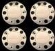 For Man Truck Stainless Steel 22.5 Truck Wheel Trim Covers 4 Pcs