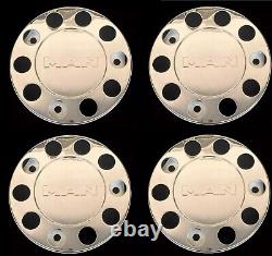 For Man Truck Stainless Steel 22.5 Truck Wheel Trim Covers 4 Pcs