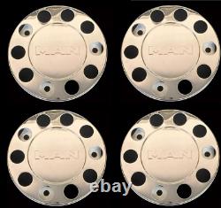 For Man Truck Stainless Steel 22.5 Truck Wheel Trim Covers 4 Pcs