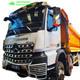 For Mercedes Arocs Truck Front Grill App Chrome Stainless Steel 11 Pcs