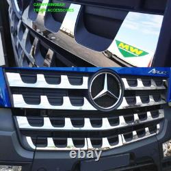 For Mercedes Arocs Truck Front Grill App Chrome Stainless Steel 11 Pcs
