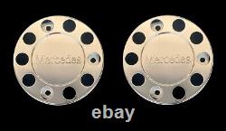 For Mercedes TRUCK & BUS UNIVERSAL STAINLESS STEEL 22.5 WHEEL COVERS 2 Pcs