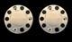 For Mercedes Truck & Bus Universal Stainless Steel 22.5 Wheel Covers 2 Pcs