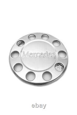 For Mercedes TRUCK & BUS UNIVERSAL STAINLESS STEEL 22.5 WHEEL COVERS 2 Pcs