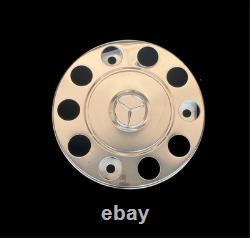 For Mercedes Truck Stainless Steel 22.5 Truck Wheel Trim Covers 2 Pcs