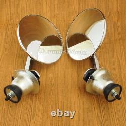 For Nissan Datsun Truck 320 520 521 620 720 Pick Fender Round Mirror Chrome Pair