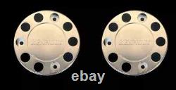 For Renault TRUCK & BUS UNIVERSAL STAINLESS STEEL 22.5 WHEEL COVERS 2 Pcs