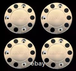 For Renault Truck Stainless Steel 22.5 Truck Wheel Trim Covers 4 Pcs