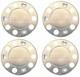 For Renault Truck Stainless Steel 22.5 Truck Wheel Trim Covers 4 Pcs