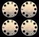 For Renault Truck Stainless Steel 22.5 Truck Wheel Trim Covers 4 Pcs