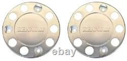 For Renault Truck Stainless Steel 22.5 Truck Wheel Trim Covers 4 Pcs