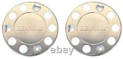 For Renault Truck Stainless Steel 22.5 Truck Wheel Trim Covers 4 Pcs