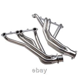 For SBC 66-81 Pickup Truck SUV Long Tube Exhaust Header Stainless Steel
