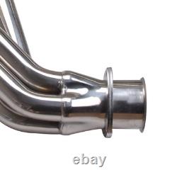 For SBC 66-81 Pickup Truck SUV Long Tube Exhaust Header Stainless Steel