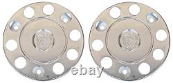 For Scania Griffin Truck Stainless Steel 22.5 Truck Wheel Trim Covers 2 Pcs