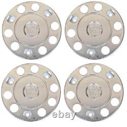 For Scania Griffin Truck Stainless Steel 22.5 Truck Wheel Trim Covers 4 Pcs