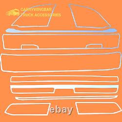 For Scania R Series 2017-2024 Truck Front Grill Trim Frame Chrome Stainlesssteel