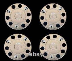 For Scania Truck Stainless Steel 22.5 Truck Wheel Trim Covers 4 Pcs