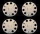 For Scania Truck Stainless Steel 22.5 Truck Wheel Trim Covers 4 Pcs