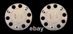 For Scania Truck Stainless Steel 22.5 Truck Wheel Trim Covers 4 Pcs