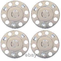 For Scania griffin Truck Stainless Steel 22.5 Truck Wheel Trim Covers 4 Pcs