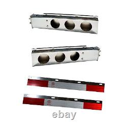 For Semi Trucks, Spring Loaded 3.75 Bolt 30 Stainless Steel Mud Flap Hanger Set