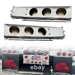 For Semi Trucks, Spring Loaded 3.75 Bolt 30 Stainless Steel Mud Flap Hanger Set