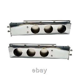 For Semi Trucks, Spring Loaded 3.75 Bolt 30 Stainless Steel Mud Flap Hanger Set