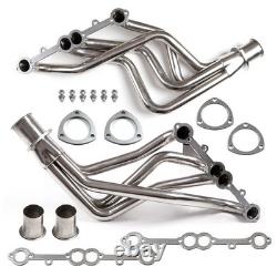 For Small Block Chevy Heavy Duty Truck Header Set Stainless Steel 1973-1985