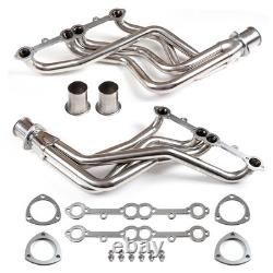 For Small Block Chevy Heavy Duty Truck Header Set Stainless Steel 1973-1985